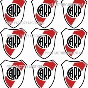 15 estampas de 18x20 cm escudo River Plate solo en https://printfactory.ar