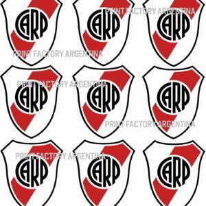 15 estampas de 18x20 cm escudo River Plate solo en https://printfactory.ar