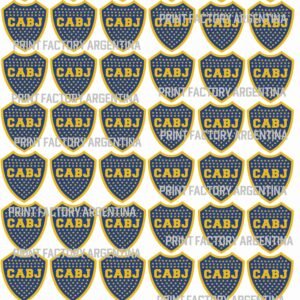 60 estampas de 18x20 cm escudo Boca Juniors solo en https://printfactory.ar