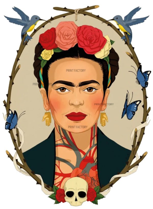 Estampa Frida Kalo listo para estampar solo en https://printfactory.ar