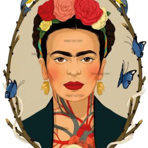 Estampa Frida Kalo listo para estampar solo en https://printfactory.ar