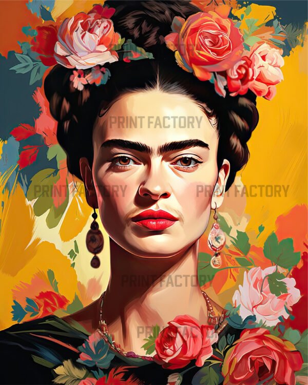 Estampa Frida Kalo listo para estampar solo en https://printfactory.ar