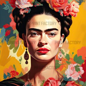 Estampa Frida Kalo listo para estampar solo en https://printfactory.ar