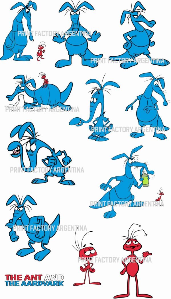 Plancha de Estampas Oso Hormiguero y Homriga solo en: https://printfactory.ar