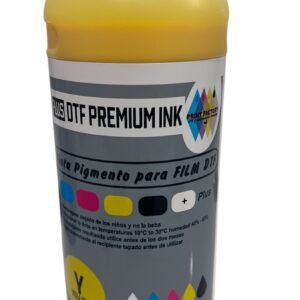 Tintas DTF Premium Amarilla disponible en https://printfactory.ar