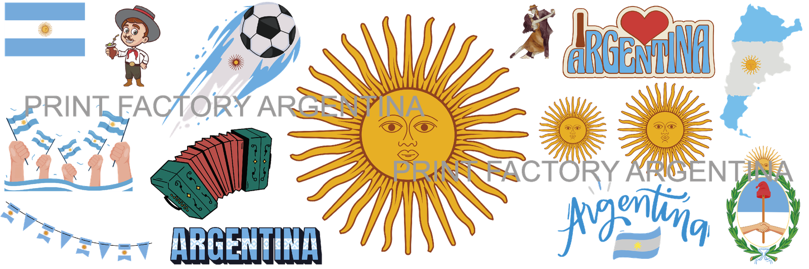 Argentina Stickers I 30 x 10 WEB solo en @print.factory.argentina https://printfactory.ar