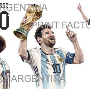 Messi Plancha 30x10 Stickers Premium en @print_factory_argentina https://printfactory.ar