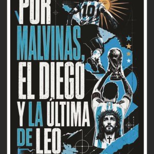 CUADRO POR MALVINAS por EL DIEGO por la ultima de DIEGO conseguilo en https://printfactory.ar