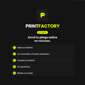 dtf textil facil en print factory argentina armas automatico tu plancha online